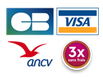 Moyens de paiements CB - VISA - Chèques ANCV - 3fois sans frais